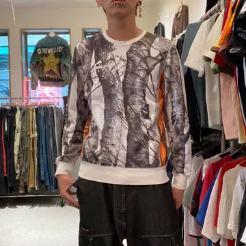 PUMA XS 스포츠 그래픽 포토 프린트 맨투맨 트레이너