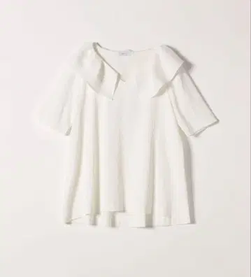[ ships any ] 러프 새틴 프릴 칼라 블라우스