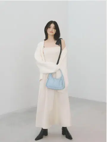 프레이 아이디 리본 숄더 원피스