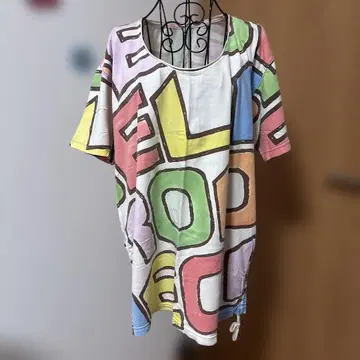 엘로데오 T셔츠 컬러풀 알파벳