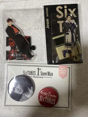 SixTONES 제시 아쿠스타 캔 배지 세트