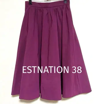 ESTNATION 38 퍼플 플레어 스커트
