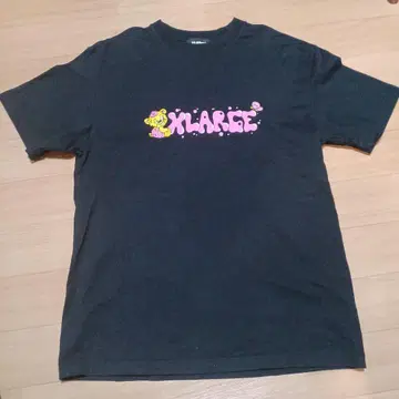 XLARGE 자수 블랙 티셔츠 사이즈 M