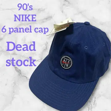 90년대 NIKE 6패널 캡 네이비 데드스탁 모자 [레어템]