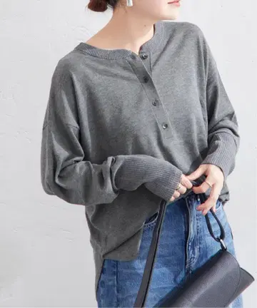 저널 스탠다드 세탁 가능 2WAY 헨리넥 풀오버