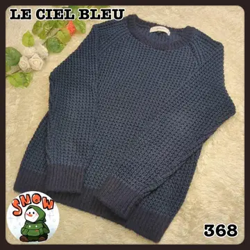 LE CIEL BLEU 르쉘블루 니트 스웨터 네이비