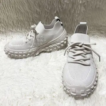누벨보그 라일락 볼륨 솔 니트 스니커즈 23.5cm