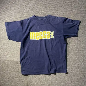 USA 메카 90s 00s 메카 티셔츠 페이드 퍼플네이비