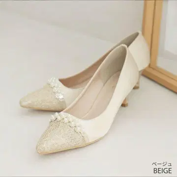 보석 장식 하이힐 5cm 굽