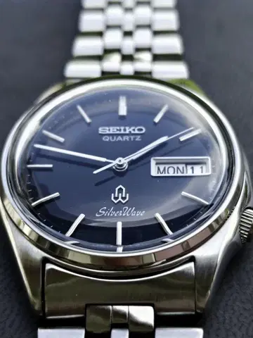 세이코 SEIKO 실버 웨이브 희귀 모델 앤티크 극품