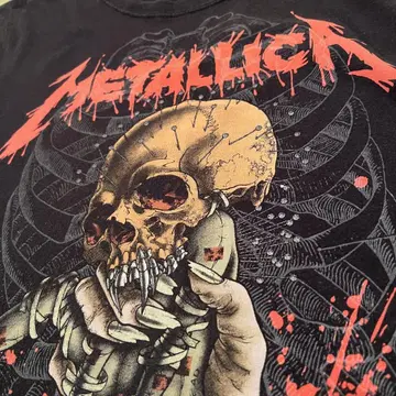 METALLICA 메탈리카 슬리브리스 컷오프 락 T셔츠