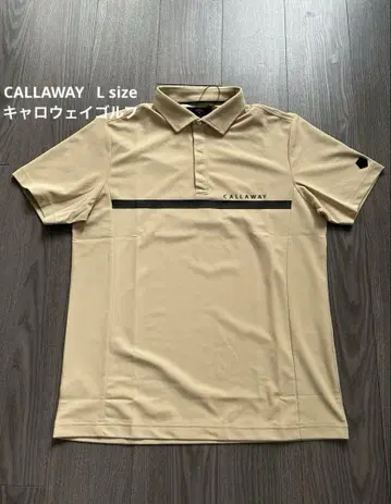 새상품 CALLAWAY 캘러웨이 골프 폴로셔츠 라이트 브라운 L
