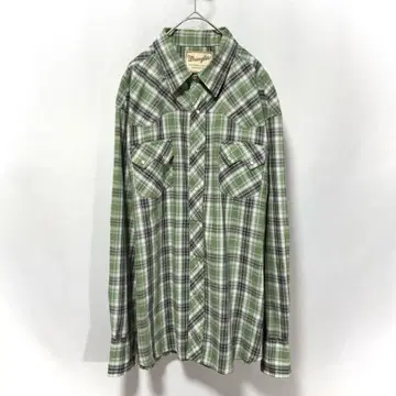 Wrangler 랭글러 웨스턴 셔츠 장소 메탈릭 체크 XL