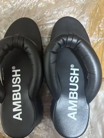 미품 AMBUSH 플랫폼 게타 샌들 40