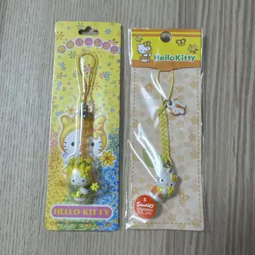 지역 한정 키티   한정  스트랩 2개 세트  유채꽃