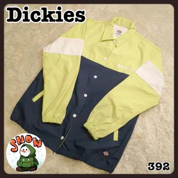 Dickies 디키즈 블루종 자켓 2톤 옐로우 그린 네이비 S