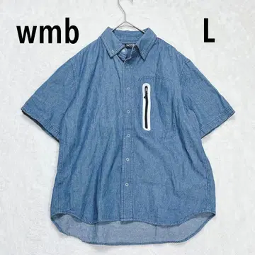 wmb ACTIVE 데님 반팔 셔츠 L 캐주얼 아메리칸 캐주얼 가디건
