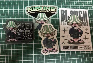 BLEACH 메디코스 우라하라 키스케 아크릴 네임 배지 스티커 미니 카드