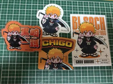 BLEACH 메디코스 쿠로사키 이치고 네임 배지 스티커 미니 카드
