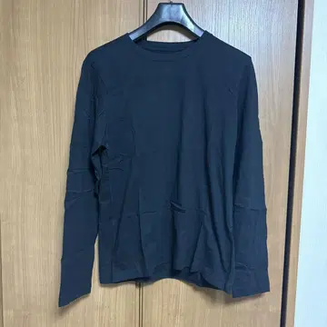 무인양품 롱T M 사이즈 블랙 검정