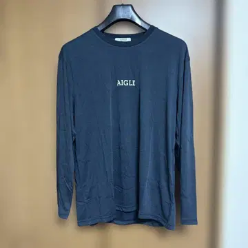 AIGLE 에이글 롱 티셔츠 M 사이즈 블랙