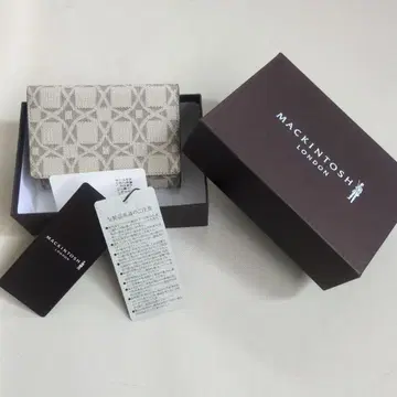 맥킨토시 런던   기하학 패턴 명함 지갑