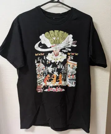 GREEN DAY 그래픽 티셔츠 L 사이즈 블랙