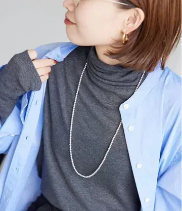 slobe iena 메탈 비즈 목걸이