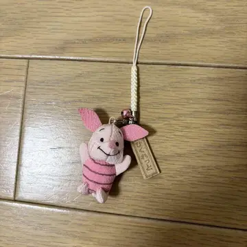 피글렛 크레이프 원단 키링 일본풍 디즈니