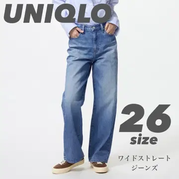 UNIQLO 와이드 스트레이트 청바지 26 사이즈