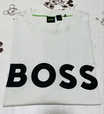 HUGO BOSS 미사용 남성용 티셔츠 S 2025년 모델 러버 프린트