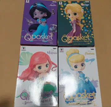 Qposket 디즈니 아리엘, 신데렐라, 라푼젤, 자스민