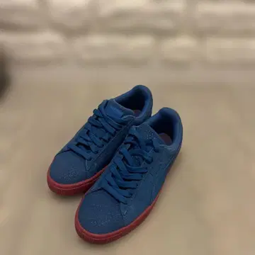 스니커즈 PUMA 스웨이드 무라사키 스포츠 한정판 새상품 23cm