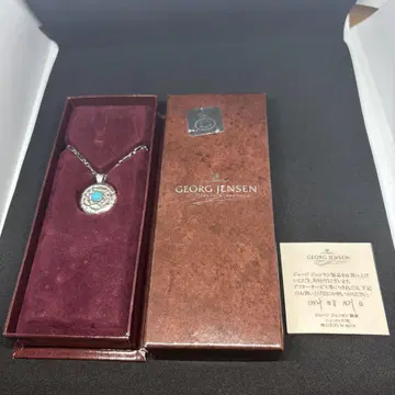 GEORG JENSEN 터키석 목걸이 925 실버
