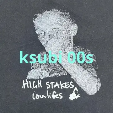 ksubi 스비 00s 흑백 포토 티셔츠 Y2K 아카이브 그런지