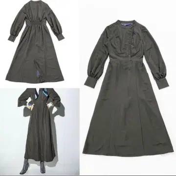 토리코 trico 아다치 유미 노카라 롱 원피스 허리 마크 슬릿