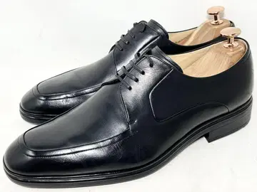 미품 BALLY US8EEE 가죽 U팁 슈즈 드레스 블랙