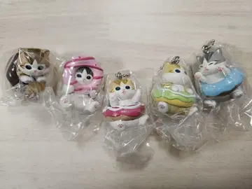 모프 샌드 도넛 고양이 마스코트 5종 세트 완제품