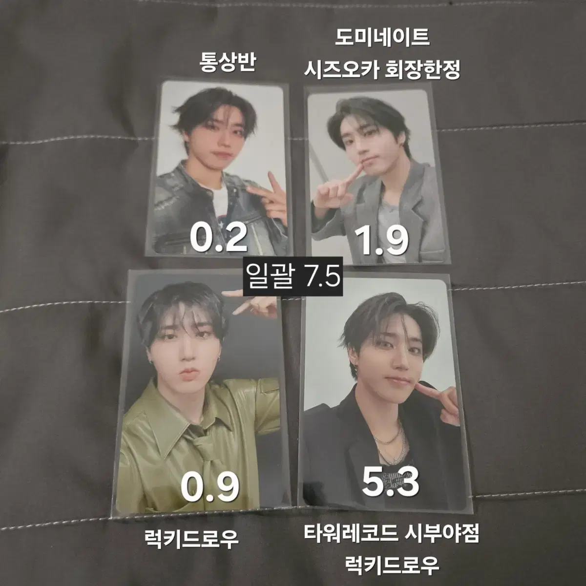 Stray Kids han poca hollow Japanese album tower record pre-order benefit ld album photocard