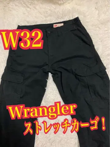 Wrangler 랭글러 스트레치 카고 팬츠 블랙 W32