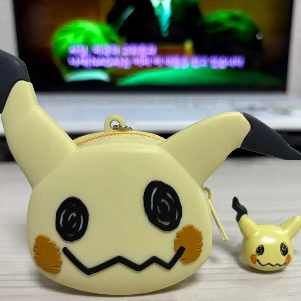 POKÉMON | 포켓몬스터 Genuine) Nintendo TV Tokyo Pokémon Mimikyu Rubber Coin  Pouch + Head Figure Ring #포켓몬,#반지,#미미큐,#동전지갑,#파우치 on Bunjang Global Site.