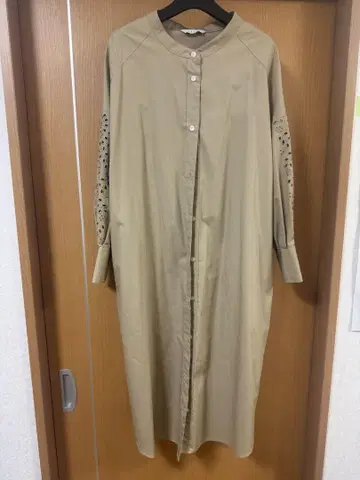 Trois 트로와 롱 셔츠 원피스