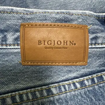 BIG JOHN 스트레이트 데님 일본제 프린지 밑단