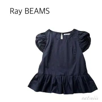 Ray BEAMS 빔즈 . 개더 슬리브 풀오버 블라우스