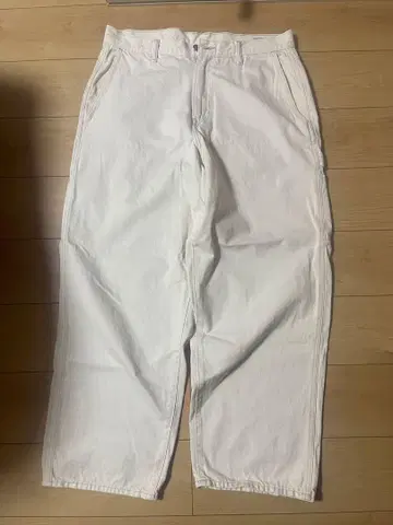 GAP 슈퍼 배기 페인터 데님 34 x 32 화이트