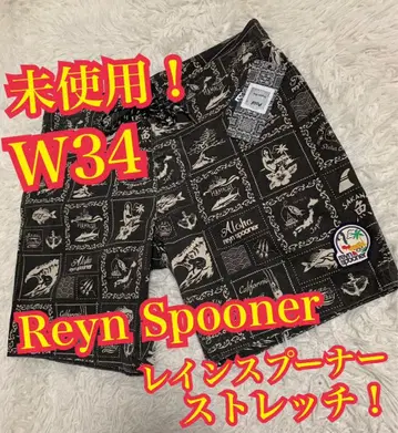 미사용! Reyn Spooner 반바지 스트레치 단바지 W34