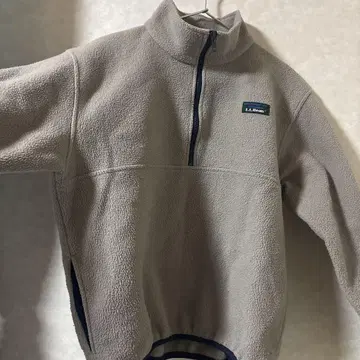 LL Bean 하프 지퍼 플리스 자켓 베이지