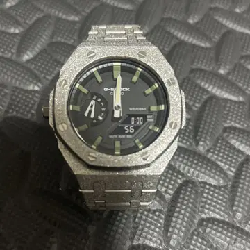 카시오 G-SHOCK GA-2110SU 블랙/카키 & 커스텀 밴드