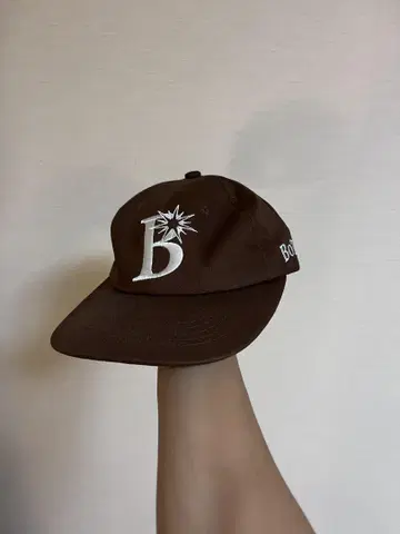 브라운 캡 BOTT 자수
