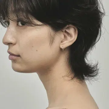 ete 바이컬러 귀걸이 K10 보증서 있음
